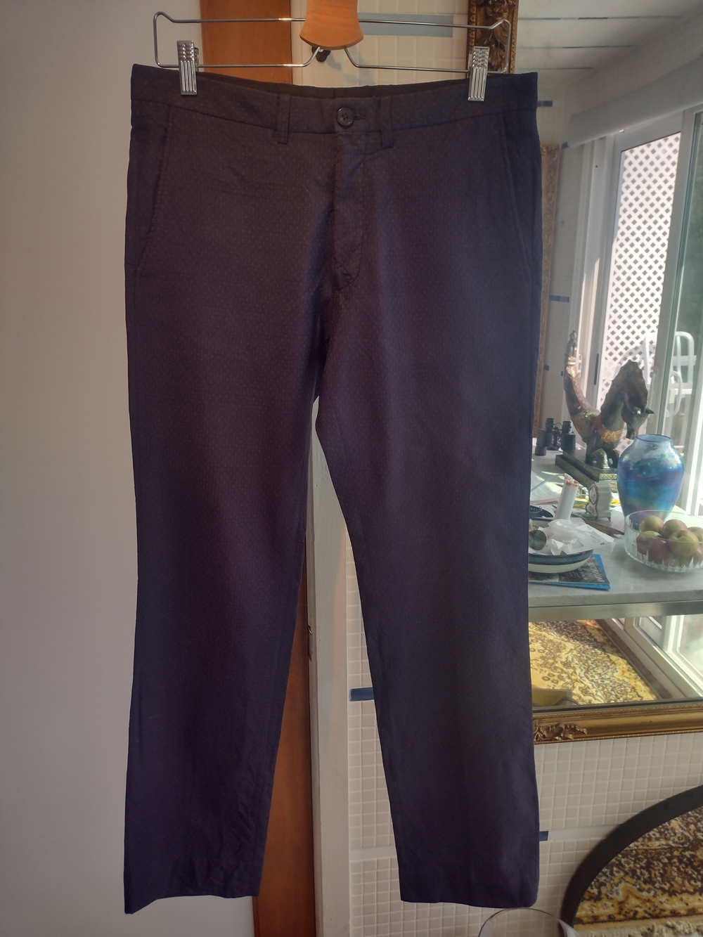 Dries Van Noten Men's Navy Chinos